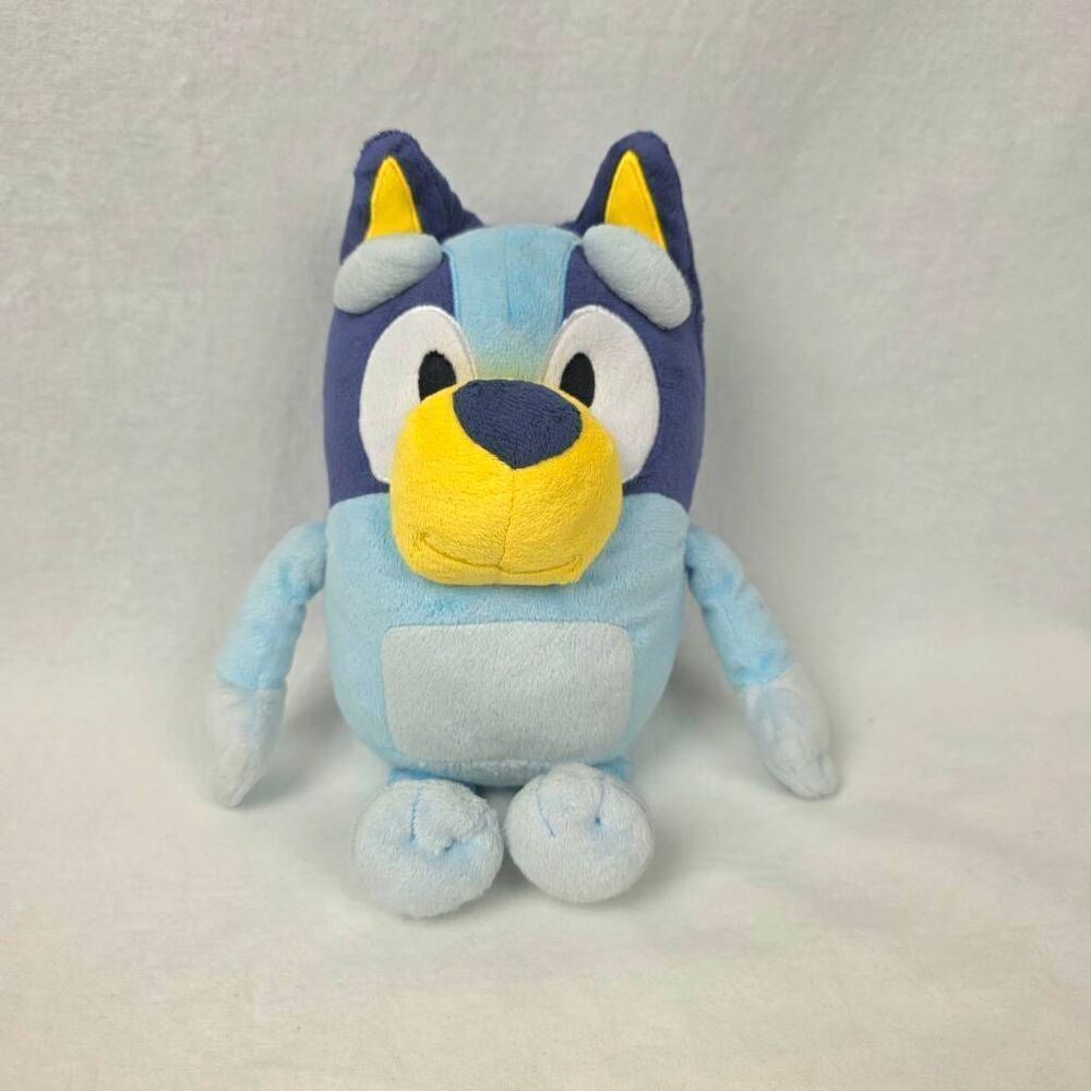Bluey Talking Plush 11" Blue Dog Stuffed Animal Says Phrases Sound Effects Toy